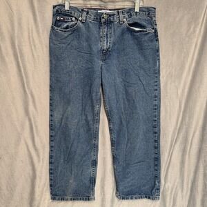 Vintage Tommy Hilfiger Jeans Womens 10 Blue Denim Relaxed Straight Leg Y2K 2000s